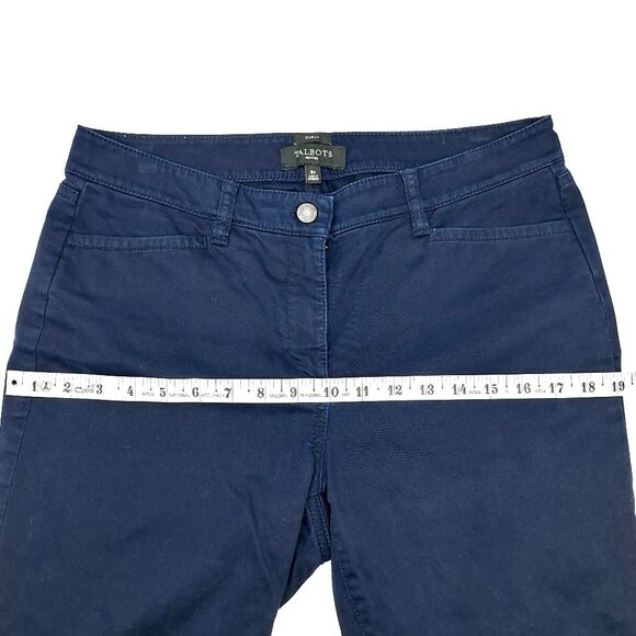 Talbots Petite Curvy Mid-Rise Lightweight Denim Jeans Dark Wash Sz 8P - Picture 8 of 14